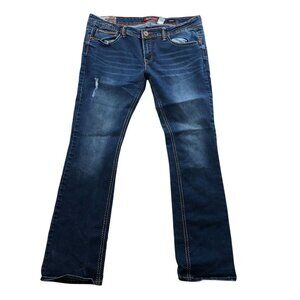 Unionbay Womens Jeans Sz 17 Skinny Bootcut Stretch Blue Denim Casual Y2K Classic